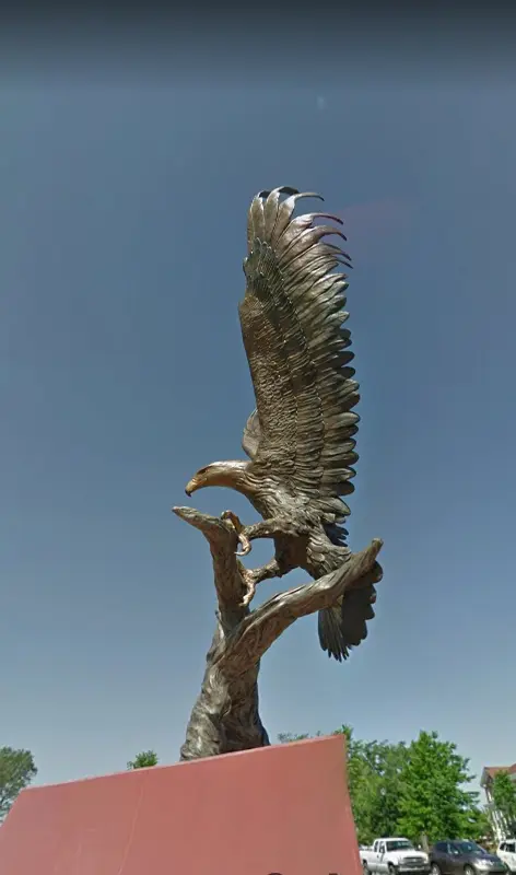 View of a eagle statue in Hattiesburg, Mississippi | Bennett Heating and Air LLC