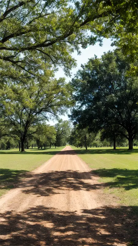 Country dirt road with plenty of shade trees | Columbia, MS | Furnace Repair | Bennett Heating & Air