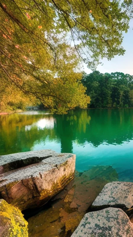 Photo of a very clean fresh water lake | Petal, MS | AC Repair | Bennett Heating & Air